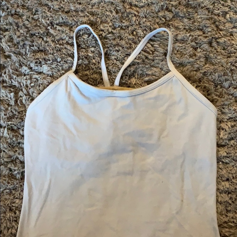white Ivivva tank